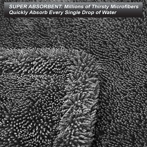 Grey Microfiber Cloth For Car - Material: Microfibre