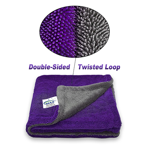Purple Ts-1 Max Microfiber Cloth - High-quality Microfiber, Various Sizes Available | Ideal For Cleaning All Surfaces Without Scratches Or Streaks