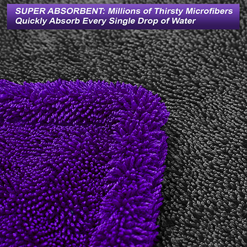 Purple Ts-1 Max Microfiber Cloth - High-quality Microfiber, Various Sizes Available | Ideal For Cleaning All Surfaces Without Scratches Or Streaks