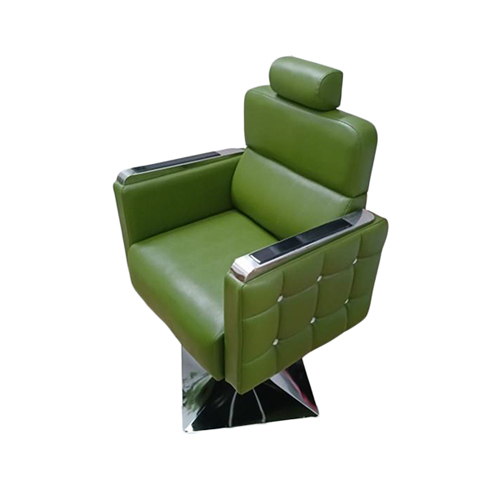 Green Half Mayur Salon Chair - Attributes: Soft