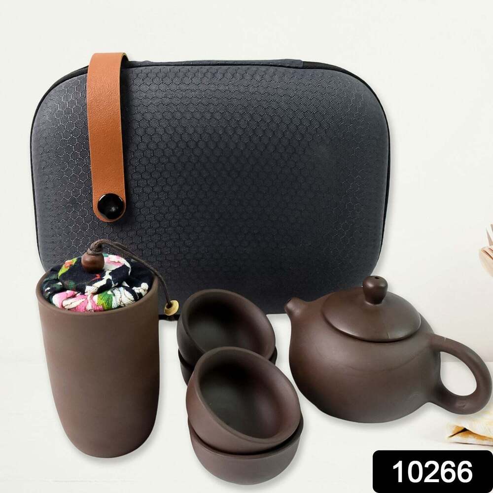 Portable Kung Fu Tea set with a portable travel bags