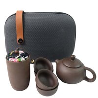 Portable Kung Fu Tea set with a portable travel bags