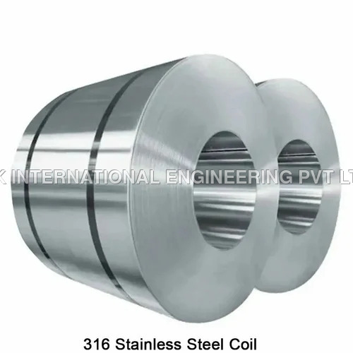 316L Stainless Steel Coil - Polished Silver Finish | Hard Material, High Weldability, Food-Safe for Industrial Use