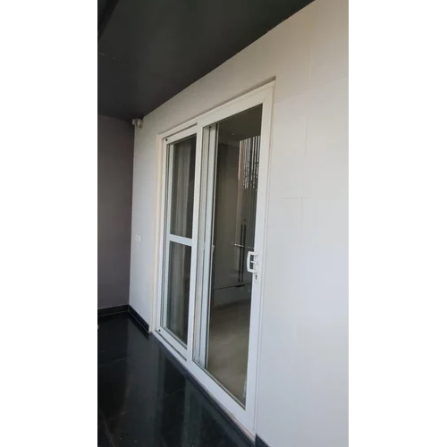 Glass Sliding Window - UPVC, 14mm Frame Thickness, White Powder Coated Finish, Toughened Glass 6mm, Sliding Open Style | Ideal for Industrial Use, Suitable for Wardrobes, Interior and Exterior Doors, Cabinets