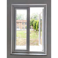 Two Track UPVC Hinged Window