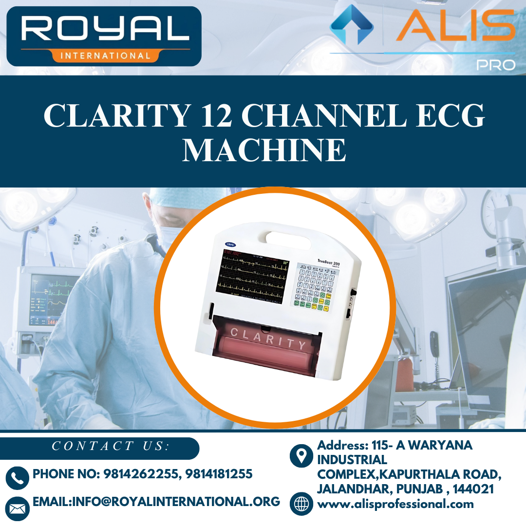 Clarity 12 Channel Ecg Machine - Color: White