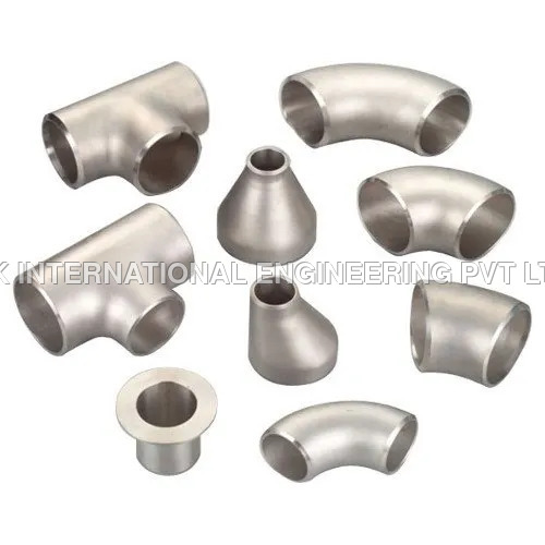 304 Stainless Steel Pipe Fittings - Polished Finish, Silver Color, Durable Stainless Steel Material | Ideal for Construction Applications