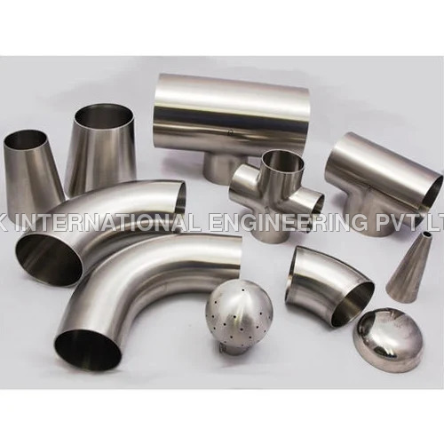 316L Stainless Steel Pipe Fittings - Stainless Steel, Polished Finish, Silver Color | Ideal for Construction Applications