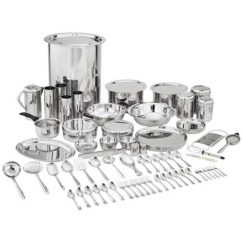 Steal Dinner Set - Color: Silver