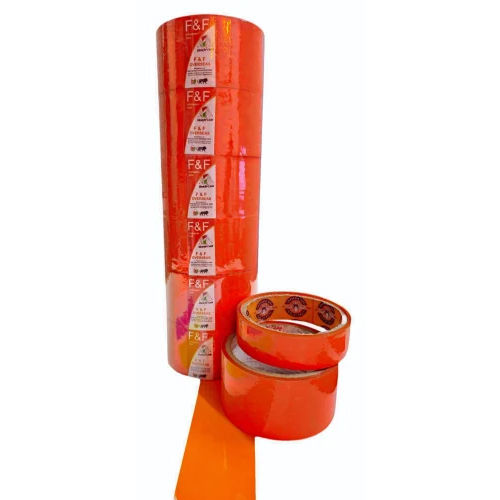 Orange Bopp Self Adhesive Tape - Length: 40  Meter (M)