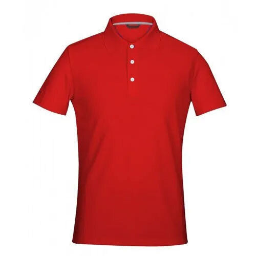 Cotton Fabric Red T Shirts