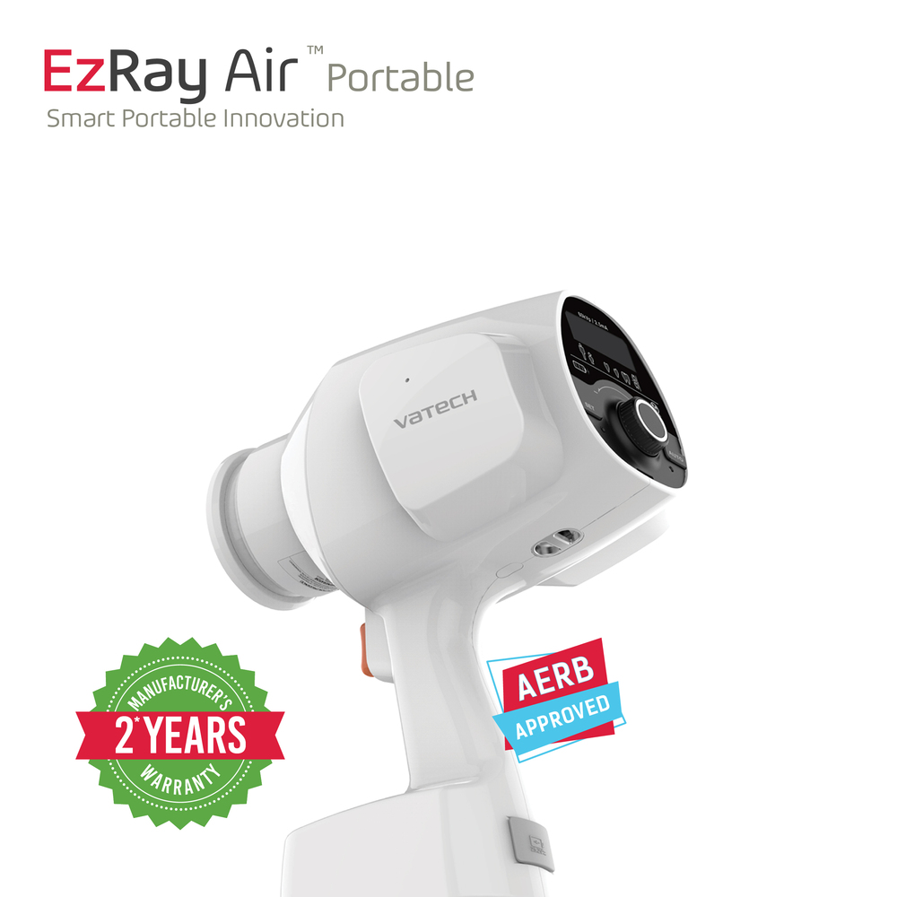 Vatech Ezray Air Plus X Ray Unit - Exposure Time Range (In Sec): 0.05 ~ 1.0 Sec Seconds