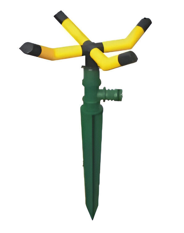 360 Degree Rotation Spike Sprinkler with 4 Arms Head