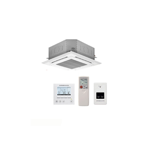 Mitsubishi Cassette AC - Electrical Powered, 415 Volt | Sleek White Design, 1+2 Years Warranty, Ideal for Commercial Spaces