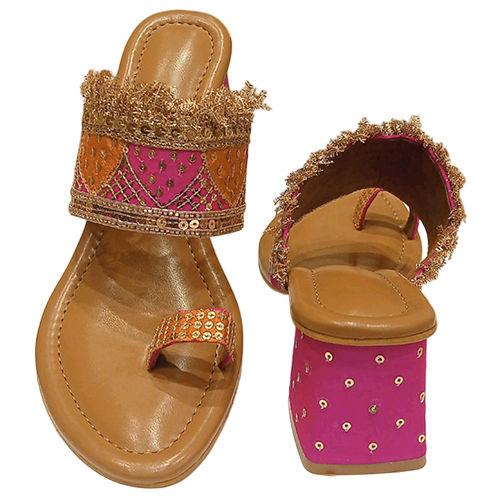 Ladies Kolhapuri Sandals - Color: Different Available