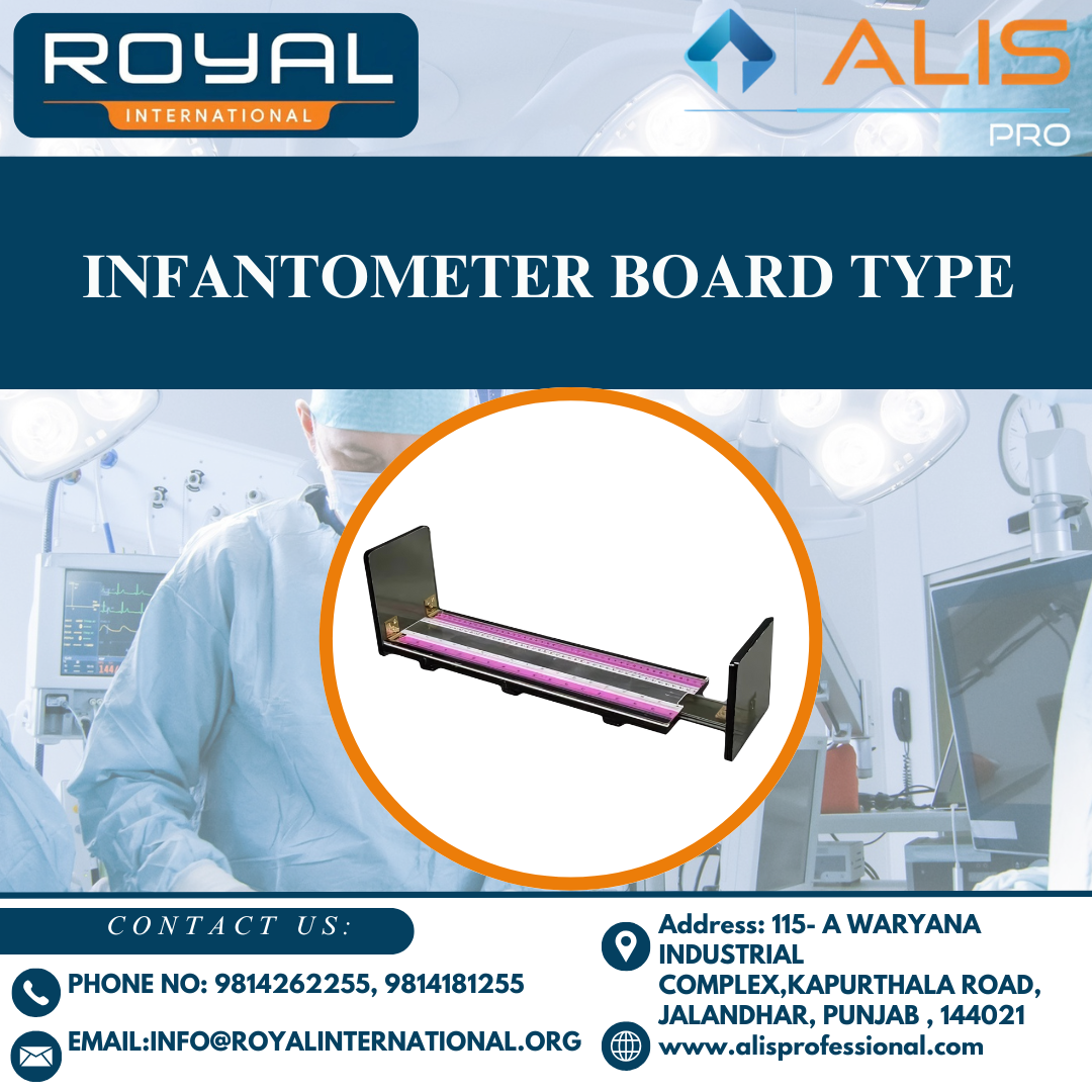 Infantometer Board Type - Color: Black And Pink