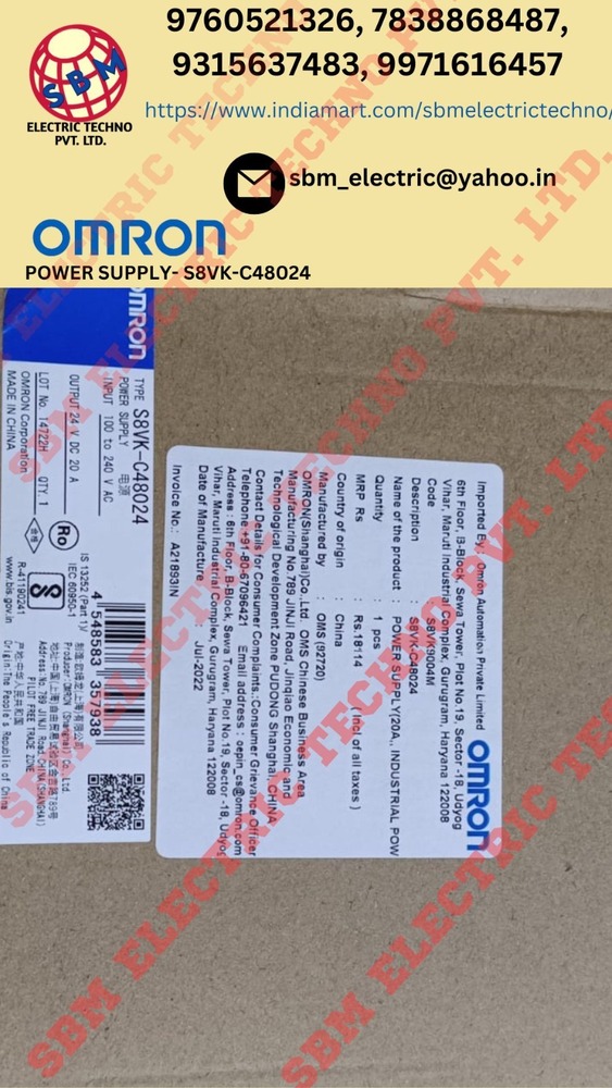 OMRON POWER SUPPLY,S8VK-C48024