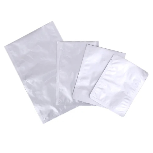 Plain Aluminum Foil Pouches - Color: Transparent