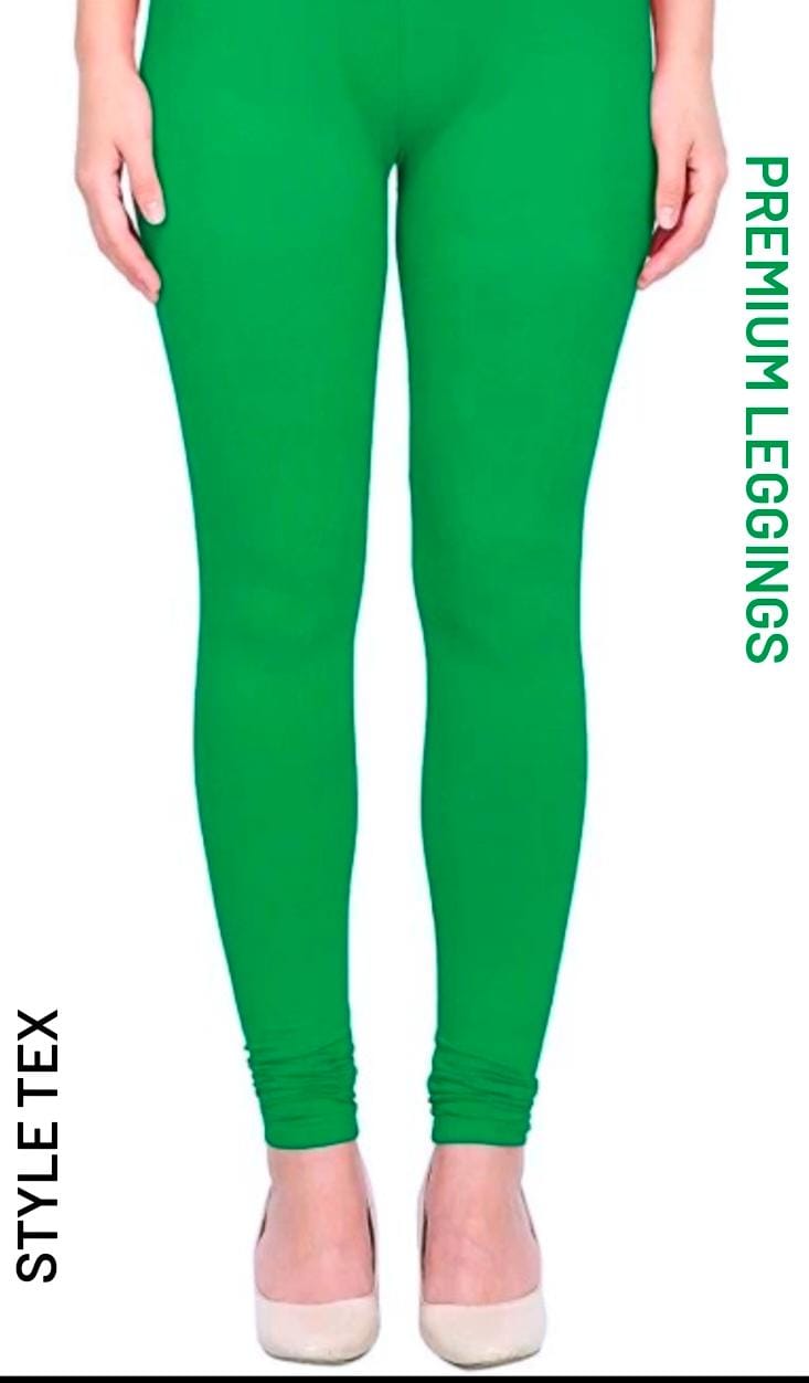 Green  Angkle Leggings - Gender: Women