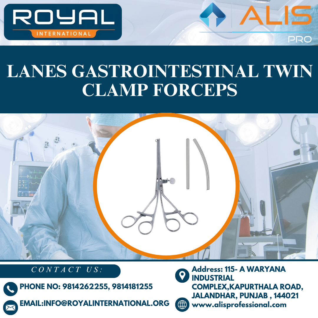 Lanes Gastrointestinal Twin Clamp Forceps