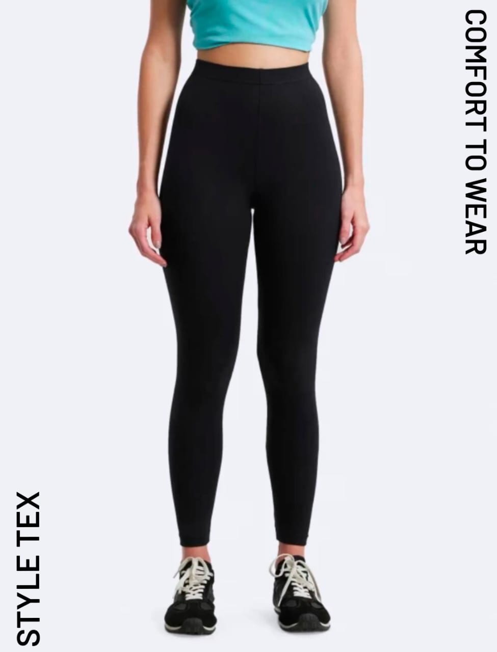 Black Full Length & Angkle Leggings - Gender: Women