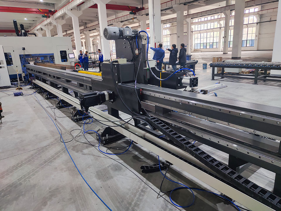 CNC H Beam Drilling Sawing Machine Line