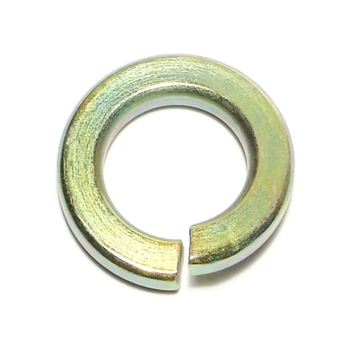 M-06 Yellow Passivation Spring Washers - Mild Steel, 1.6 mm Thickness, Golden Color, Zinc Plated , Round Shape Ideal for Industrial Use