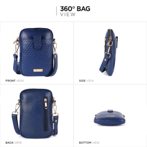 Ladies Blue Sling Bag - Design: Standard