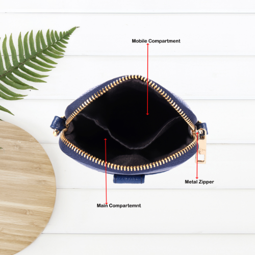 Ladies Blue Sling Bag - Design: Standard