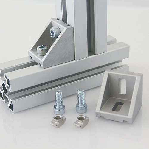 30X30 Aluminum Angle Bracket - Color: Silver