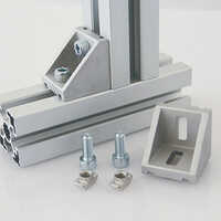 30x30 Aluminum Angle Bracket - Aluminum Material, 30 X 30mm Size, Silver Color, Anodized Finish For Enhanced Durability And Corrosion Resistance
