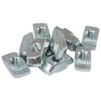 40x40 Hammer Nut - Mild Steel, 40x40mm, Silver Color, Polished Finish | Heavy-duty Industrial Fastener For Metal Components