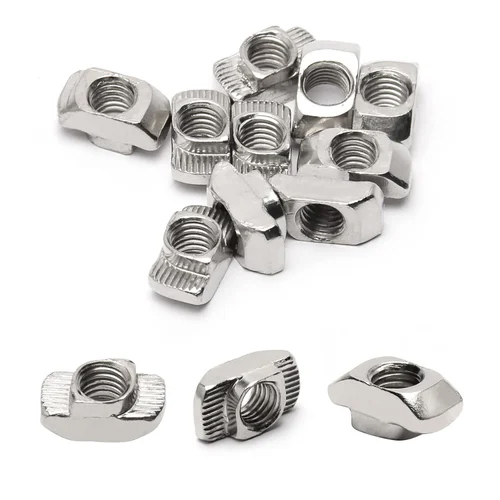 30X30 Mm M6 Top Loading T Nut - Color: Silver