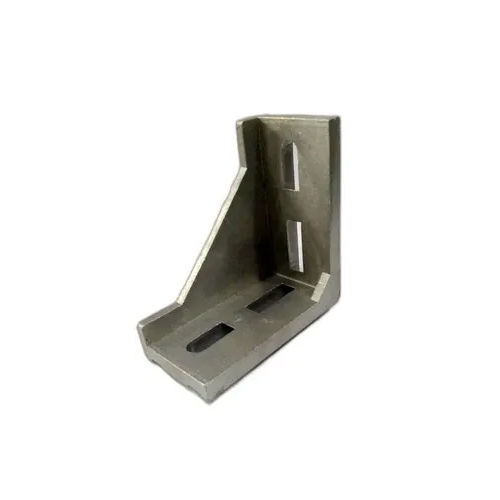 40X80 Mm Aluminum Angle Bracket - Color: Silver