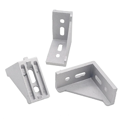 Aluminium Profile Corner Bracket - Color: Silver