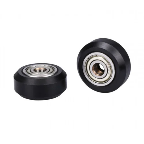 24 Mm V Slot Caster Wheel - Color: Black