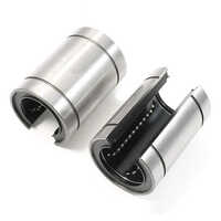 Open Type Linear Ball Bearing Bush - Aluminum, 5mm To 60mm Size , 15mm To 110mm Length, Polished Finish For Smooth Industrial Motion