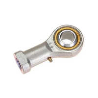 Phs 10 Rod End Bearing - Copper Alloy, 10 Mm Bore Size, 61 Mm Length, Silver Color | Industrial Grade For Heavy Load Applications