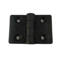 40x40 Mm Door Hinge - Iron Material, 40x40 Mm Size, Black Color | Polished Finish, Corrosion-resistant For Residential & Commercial Use