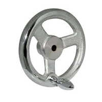 Aluminium Hand Wheel - 150mm Size, Silver Color | Durable High-quality Aluminum, 2.5kg Weight, Precision Control For Manufacturing And Engineering