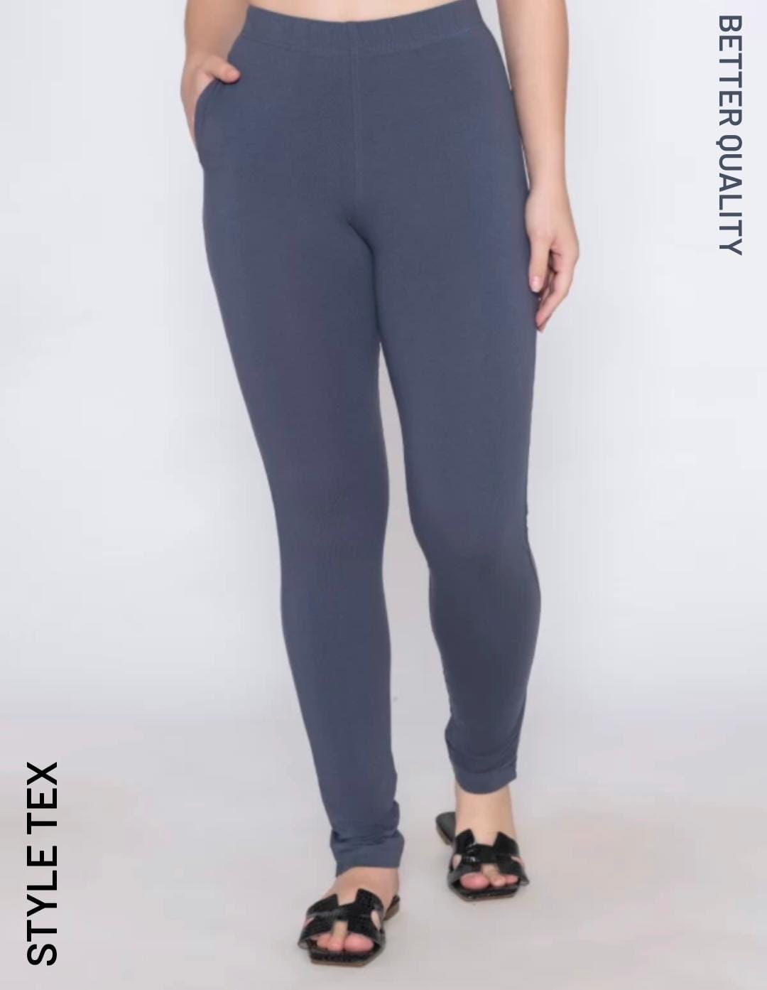 Navy Blue Full Length & Angkle Leggings - Ethnic Region: Indian