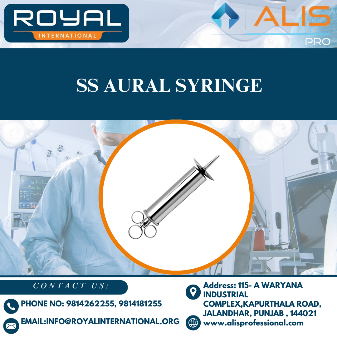 Ss Aural Syringe - Diameter: Standard