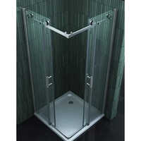 Frameless Glass Shower Partition And Door - 10 Millimeter Thick, Custom Size Available, Transparent And Multi-color Polished Surface