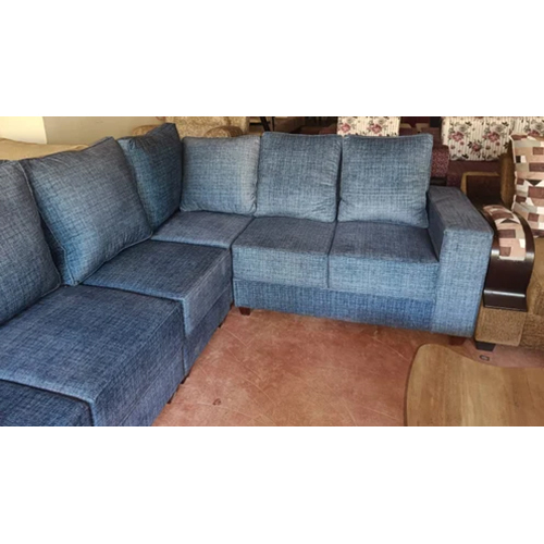 Teak Wood L Shape Sofa Set - Dimensions: 9X7 (Lxw) Foot (Ft)