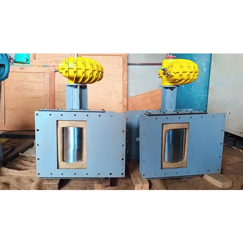 Pneumatic Flow Control Gate - Color: Blue