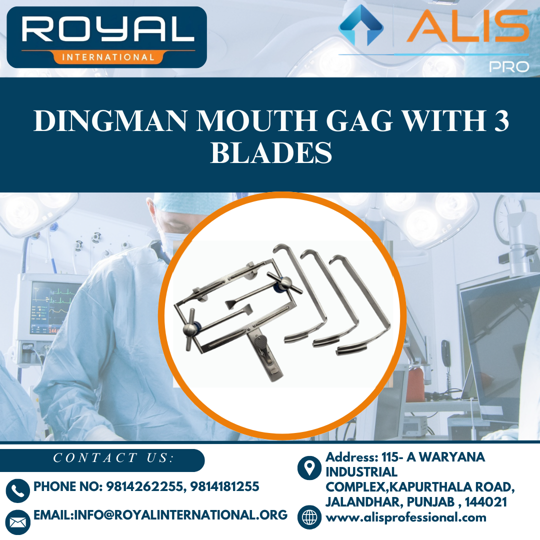 Dingman Mouth Gag With 3 Blades - Instruments Type: Retractor