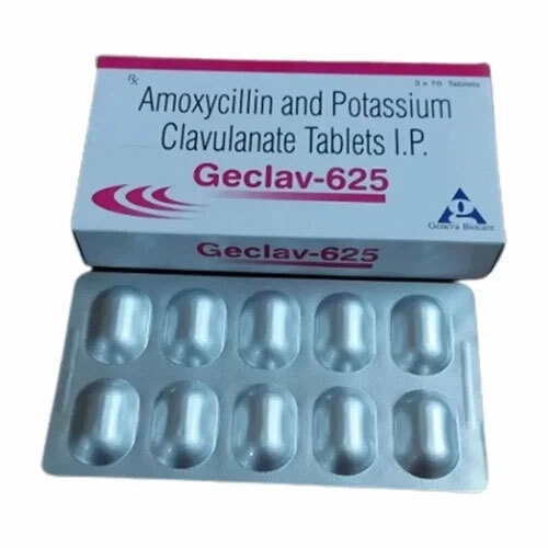 625 Mg Amoxicillin Potassium Clavulanate Tablets - Origin: India