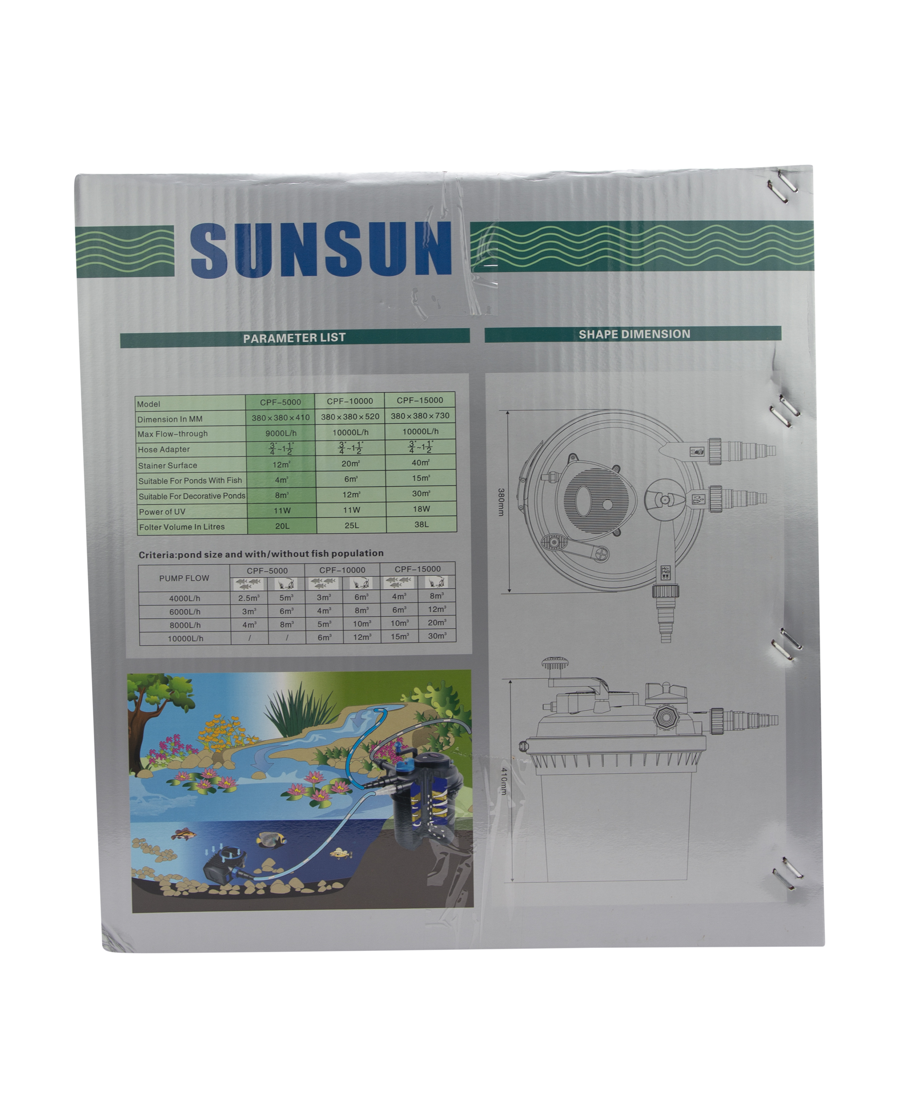 Cpf 5000 External Filter Sunsun - Capacity: 20 Ltr