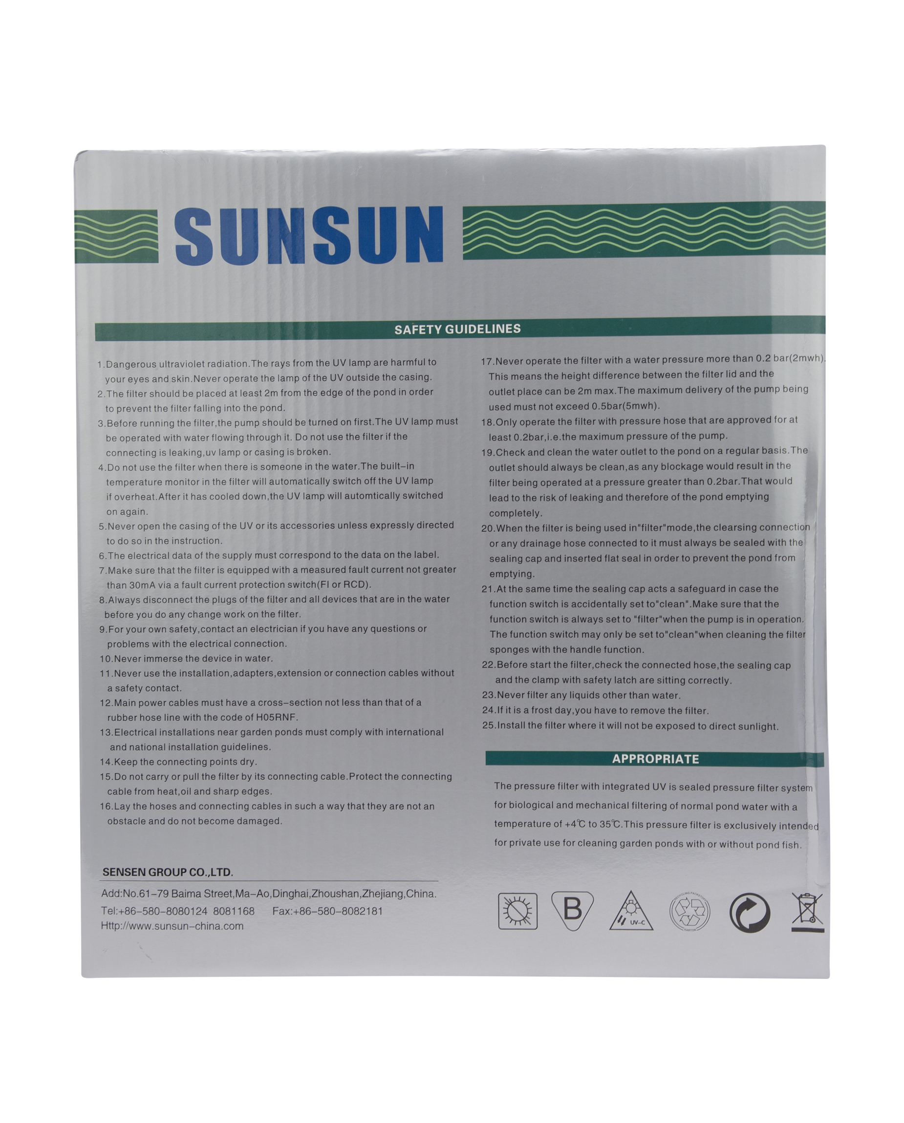 Cpf 5000 External Filter Sunsun - Capacity: 20 Ltr