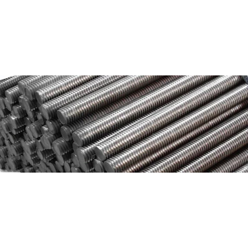 Stainless Steel Threaded Rod - 12mm Size, Polished Silver Finish | Durable Industrial Solution for Heavy Loads and Harsh Environments
